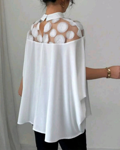 Off-Shoulder-Bluse mit Fledermausärmeln