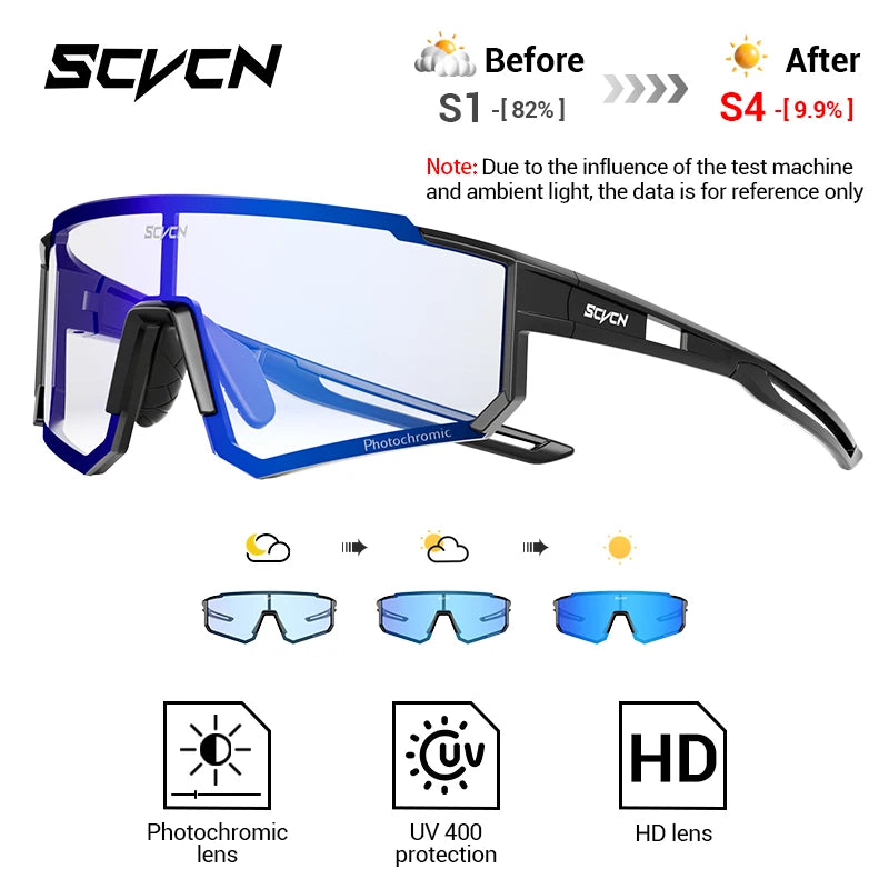 SCVCN Photochrome Sonnenbrillen Outdoor Sports