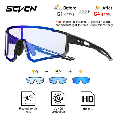 SCVCN Photochrome Sonnenbrillen Outdoor Sports