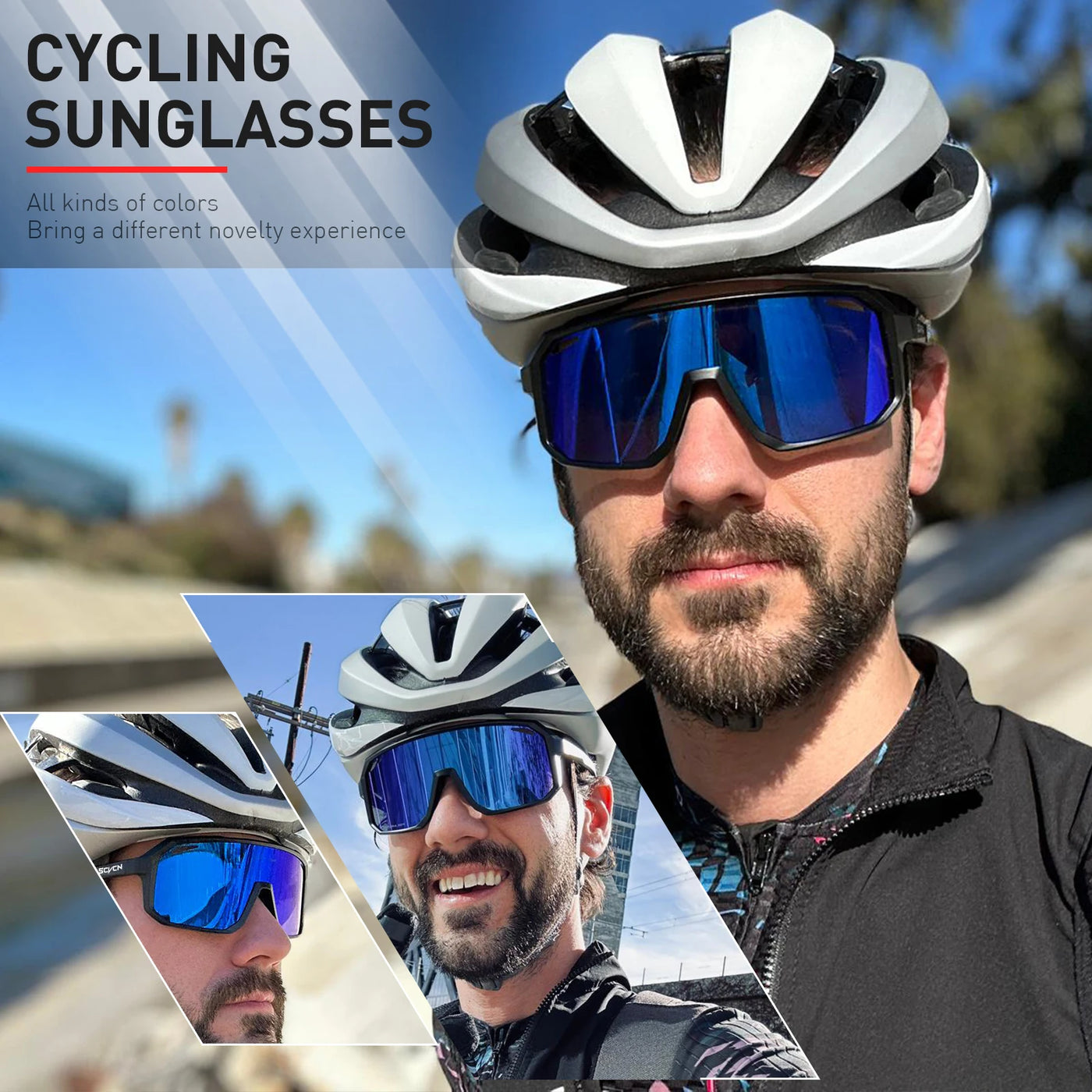 SCVCN Neue Fahrradbrille Fahrrad Sonnenbrille Herren