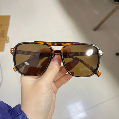 Vintage Männer Frauen Große Sonnenbrille Männer Quadrat