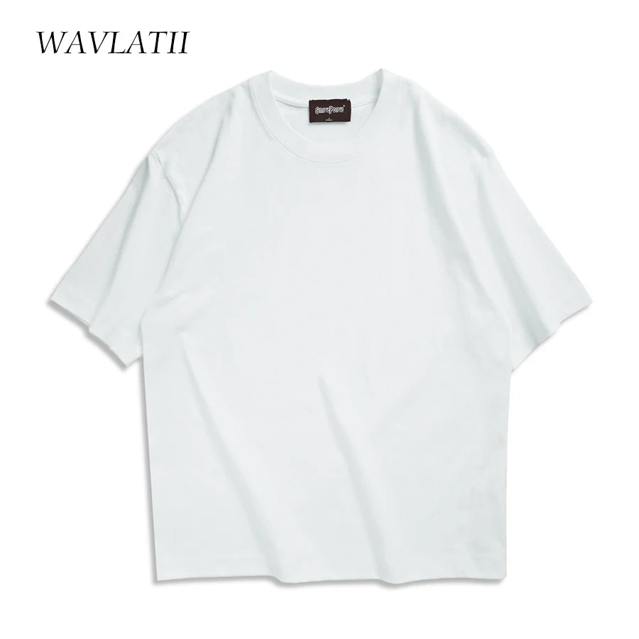 WAVLATII Übergroße Sommer-T-Shirts für Damen