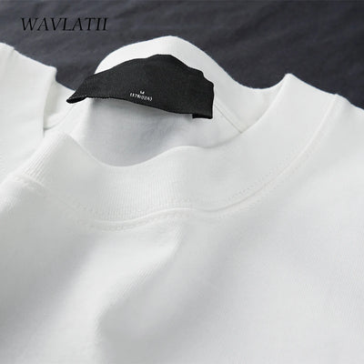 WAVLATII Übergroße Sommer-T-Shirts für Damen