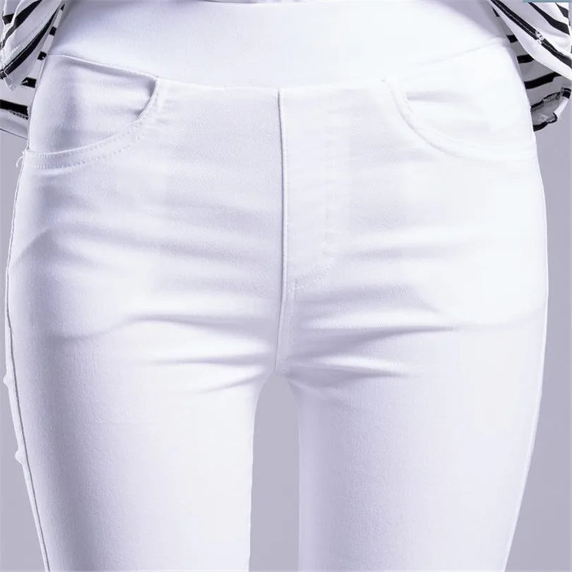 Damen Sommer Elastisch Casual Stretch Skinny