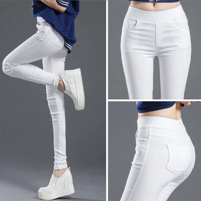 Damen Sommer Elastisch Casual Stretch Skinny