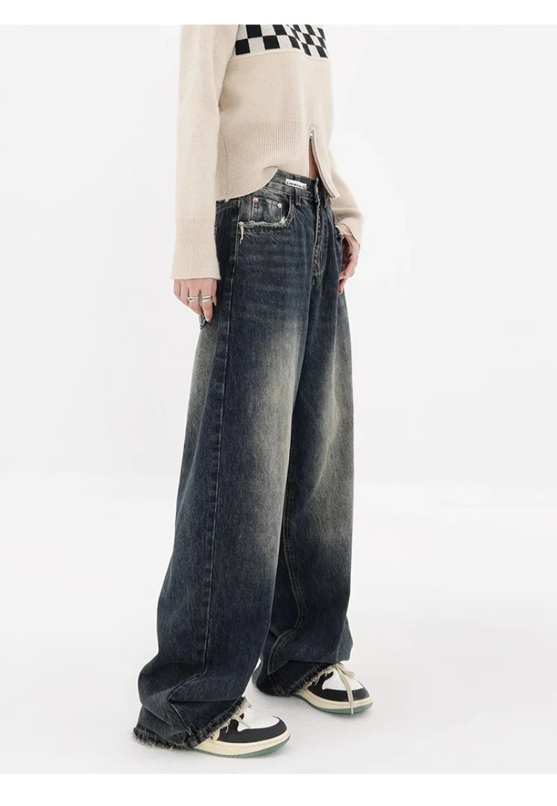 Harajuku Y2K Lose Jeans Damen Streetwear