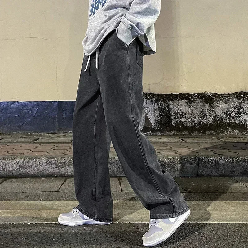 Streetwear Lose Jeans Männer Koreanischen Stil