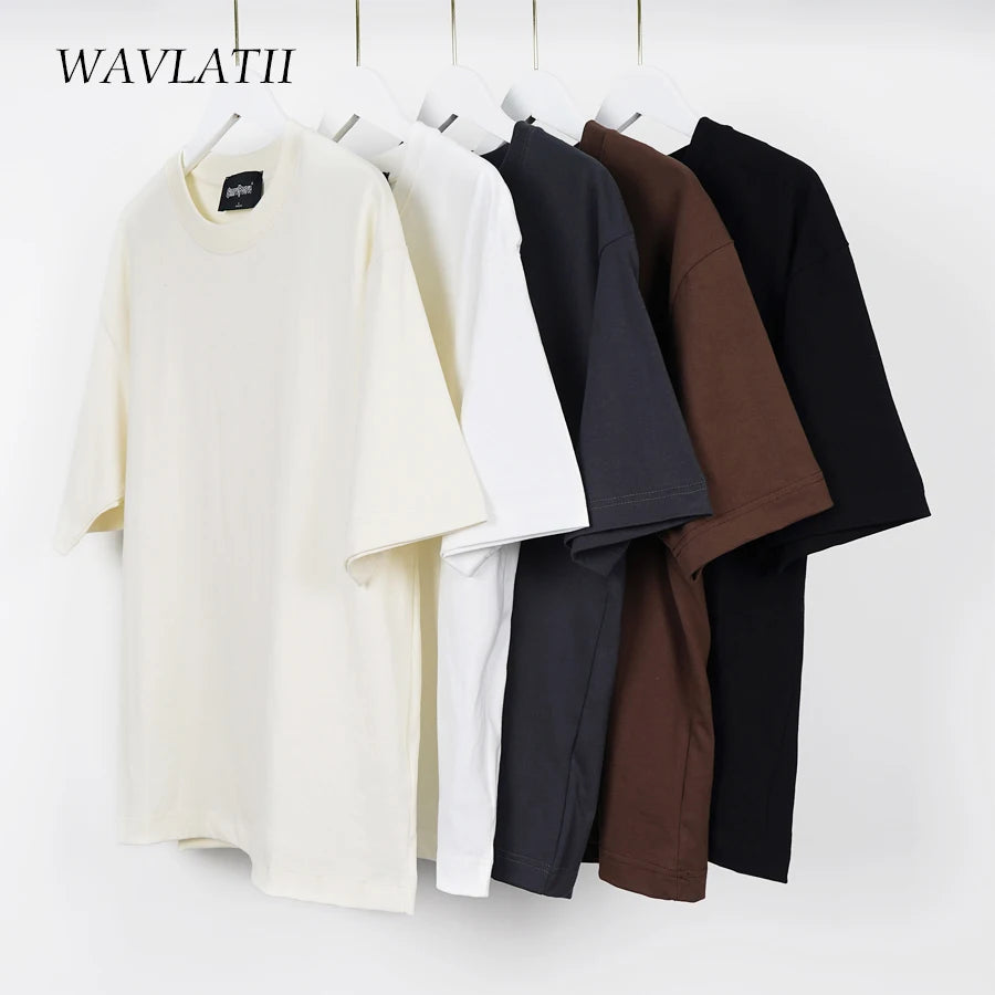 WAVLATII Übergroße Sommer-T-Shirts für Damen