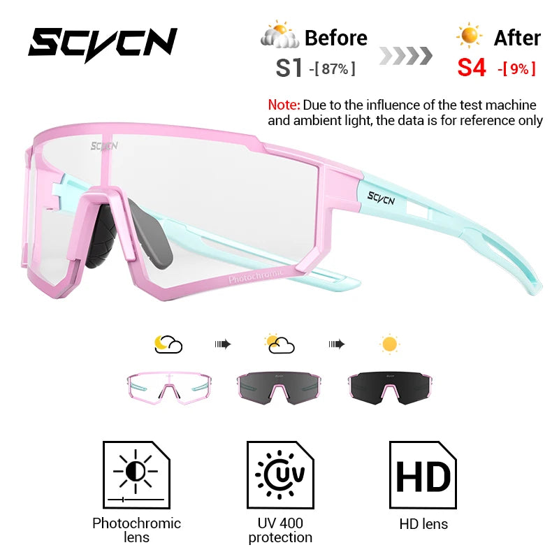 SCVCN Photochrome Sonnenbrillen Outdoor Sports
