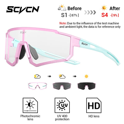 SCVCN Photochrome Sonnenbrillen Outdoor Sports