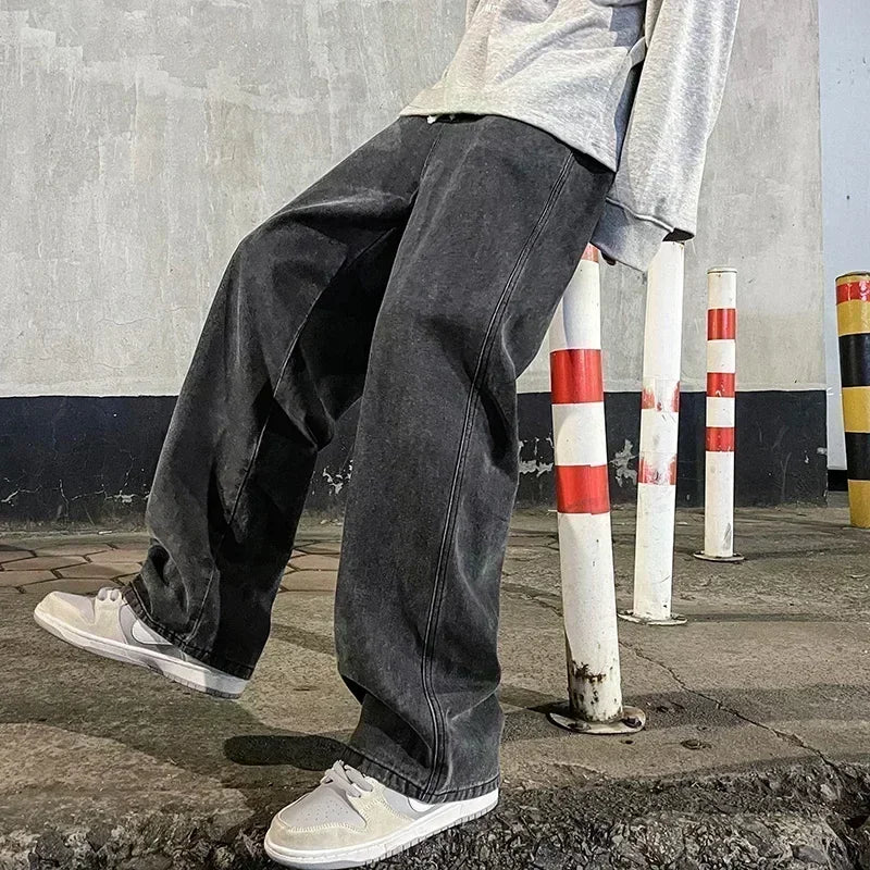 Streetwear Lose Jeans Männer Koreanischen Stil