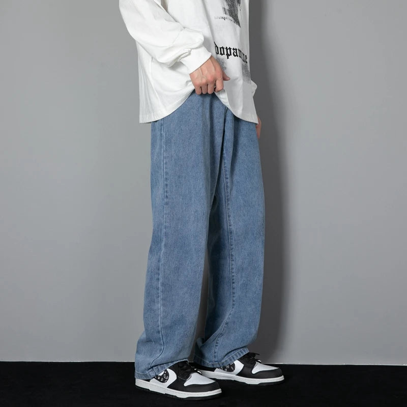 Neu Koreanische männer Casual Lange Jeans Klassische