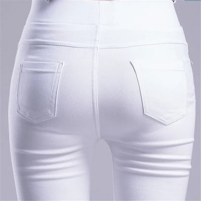 Damen Sommer Elastisch Casual Stretch Skinny