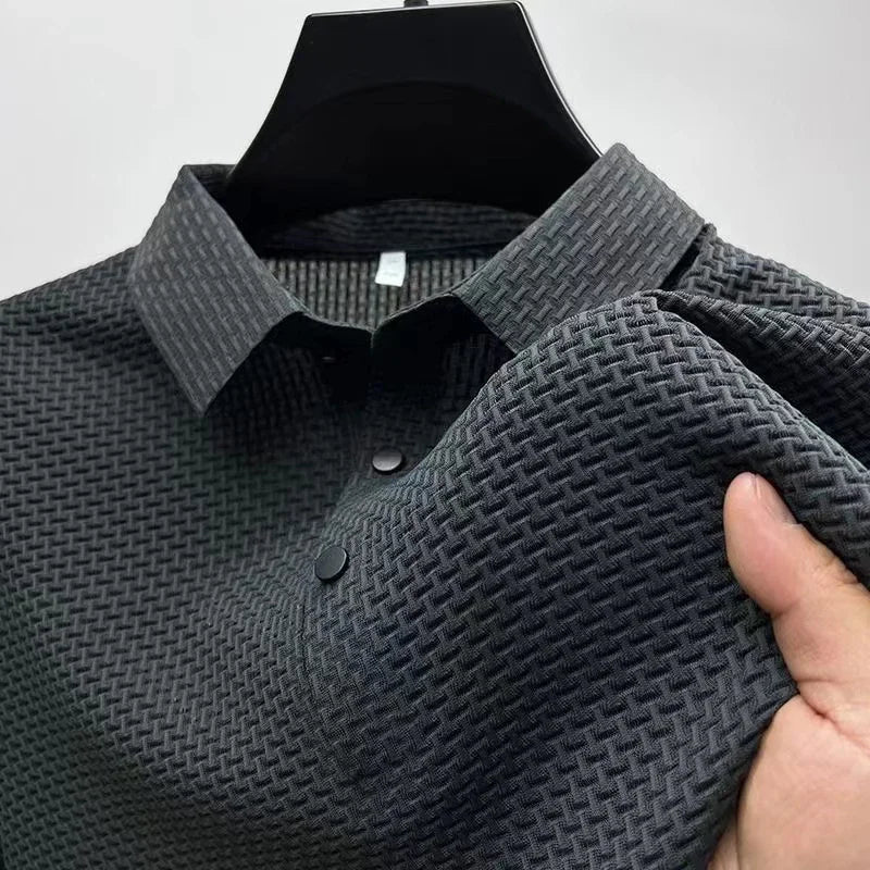 Neu Herren Business Casual Kurzarm Knochen
