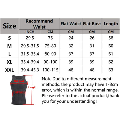 Kompressions-Body-Shaper-Tanktop für Herren,