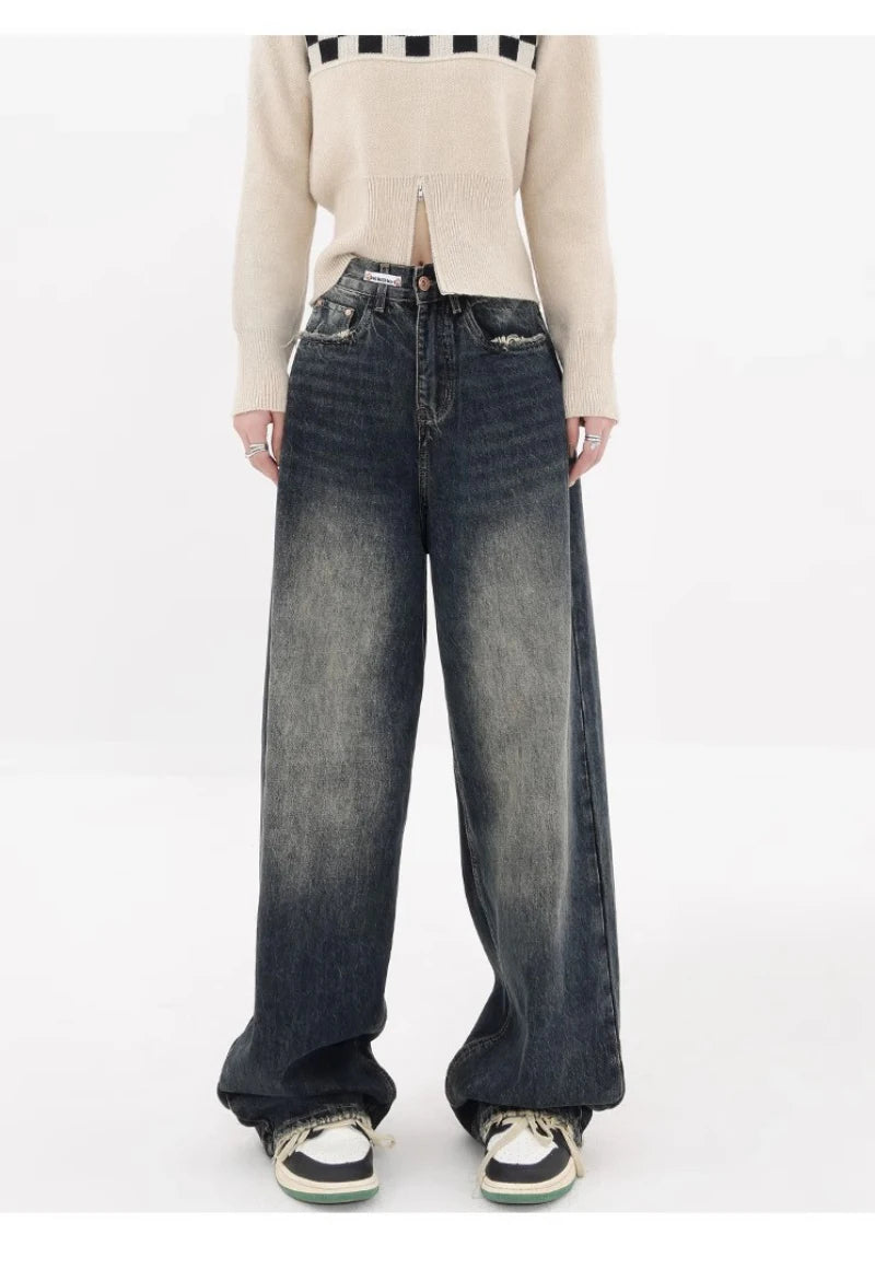 Harajuku Y2K Lose Jeans Damen Streetwear
