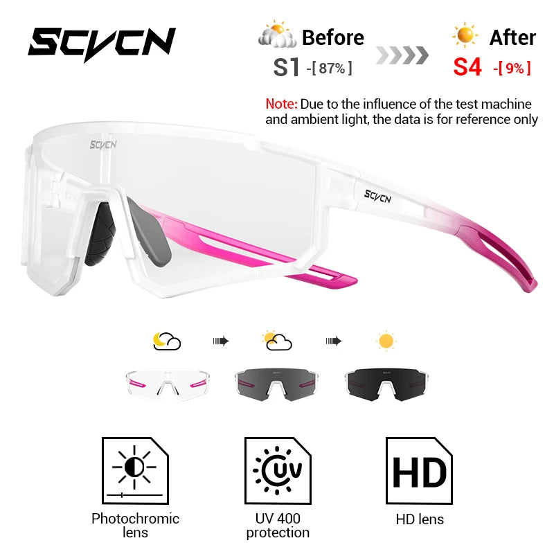 SCVCN Photochrome Sonnenbrillen Outdoor Sports