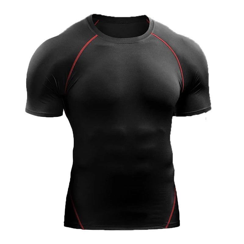 Kompressions-T-Shirt für Herren, Sommer-Sportbekleidung