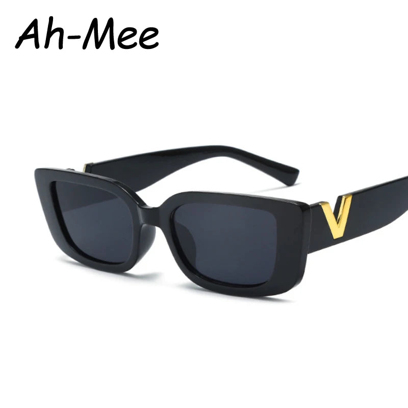 Mode Rechteck Sonnenbrille Frauen Luxus