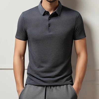 Neu Herren Business Casual Kurzarm Knochen
