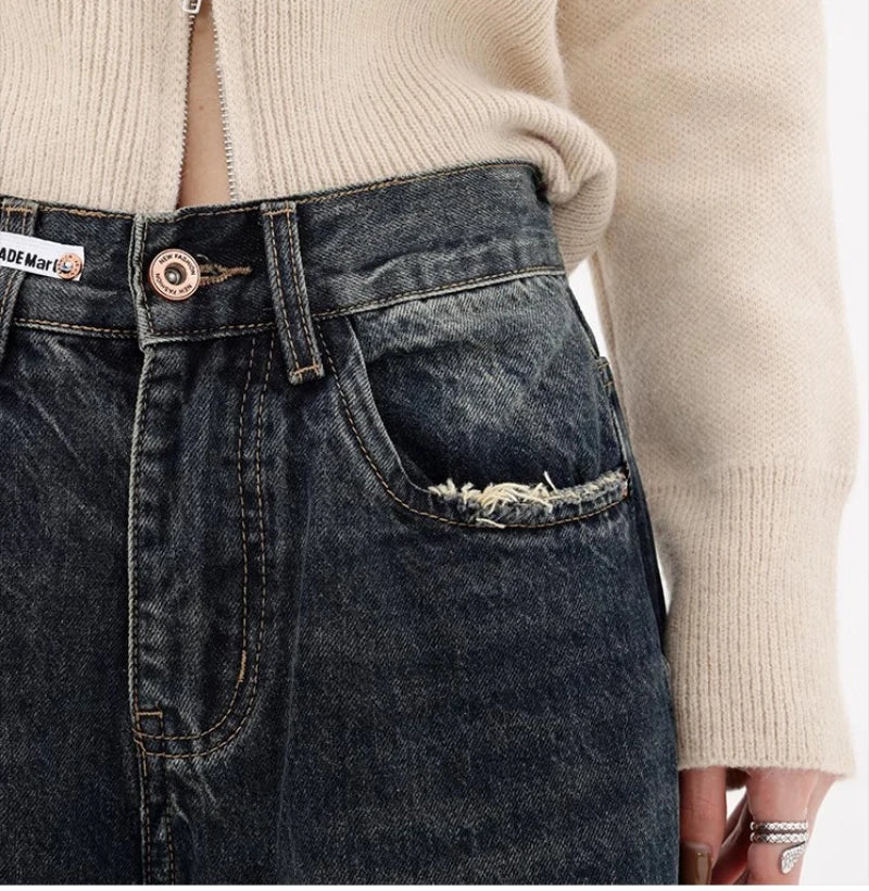 Harajuku Y2K Lose Jeans Damen Streetwear