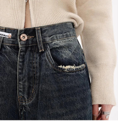 Harajuku Y2K Lose Jeans Damen Streetwear