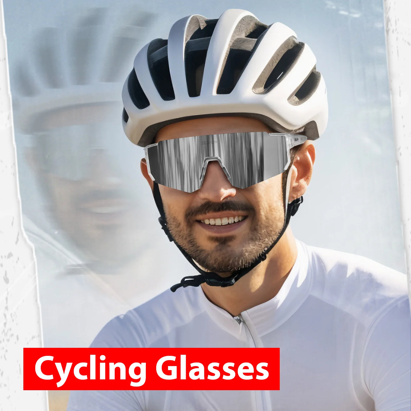 SCVCN Outdoor-Fahrrad-Sonnenbrille für Herren, Rennrad