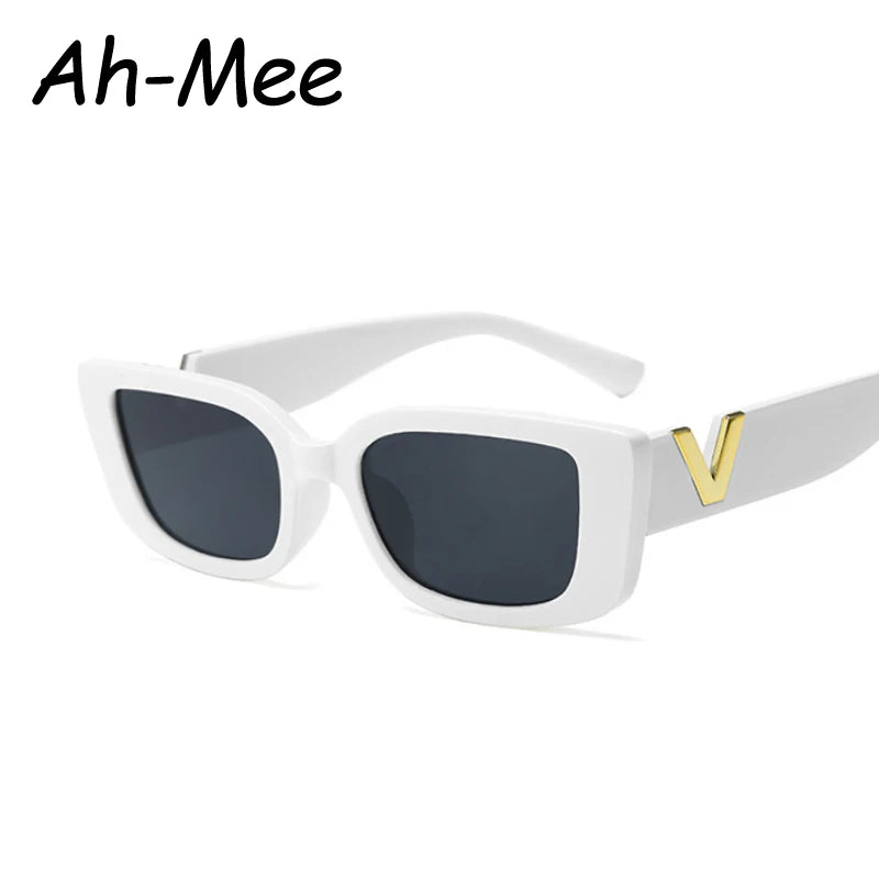 Mode Rechteck Sonnenbrille Frauen Luxus