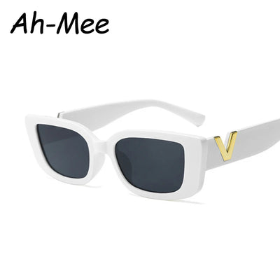 Mode Rechteck Sonnenbrille Frauen Luxus