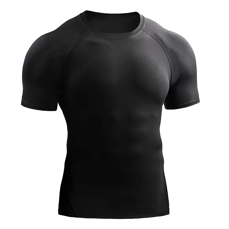Kompressions-T-Shirt für Herren, Sommer-Sportbekleidung
