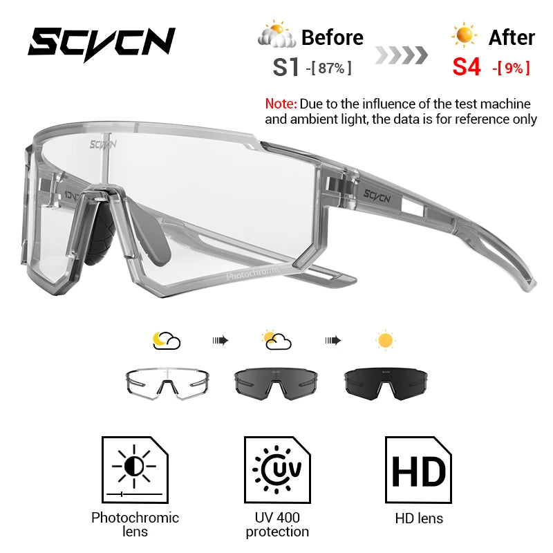 SCVCN Photochrome Sonnenbrillen Outdoor Sports