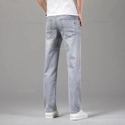 Sommer Dünne Herren Elastische Baumwolle Jeans Mode