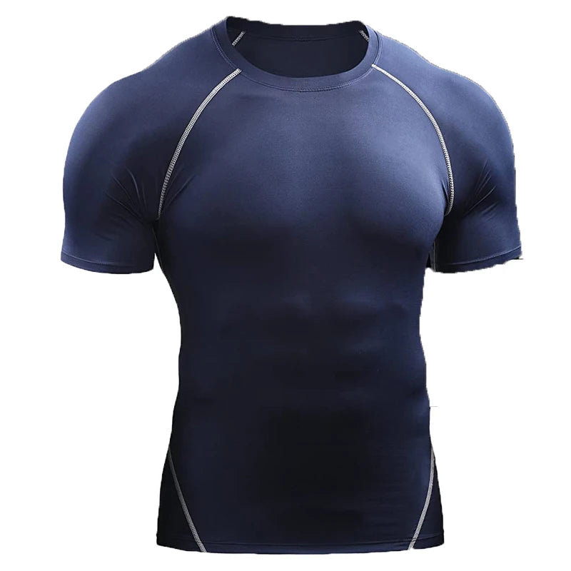 Kompressions-T-Shirt für Herren, Sommer-Sportbekleidung