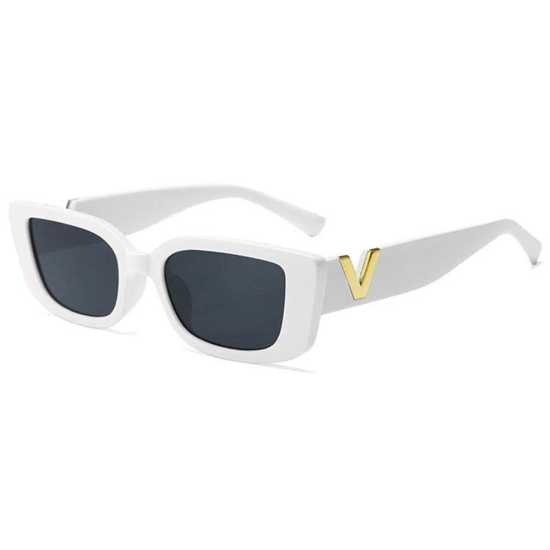 Mode Rechteck Sonnenbrille Frauen Luxus