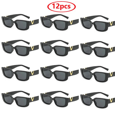 Mode Rechteck Sonnenbrille Frauen Luxus