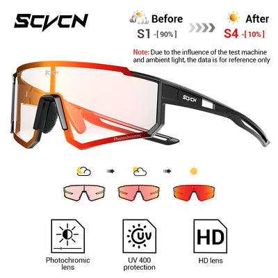SCVCN Photochrome Sonnenbrillen Outdoor Sports