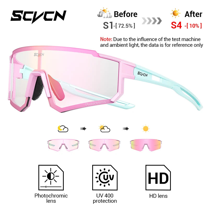SCVCN Photochrome Sonnenbrillen Outdoor Sports