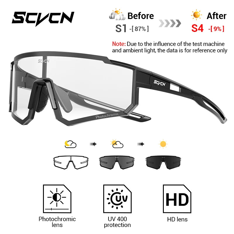 SCVCN Photochrome Sonnenbrillen Outdoor Sports