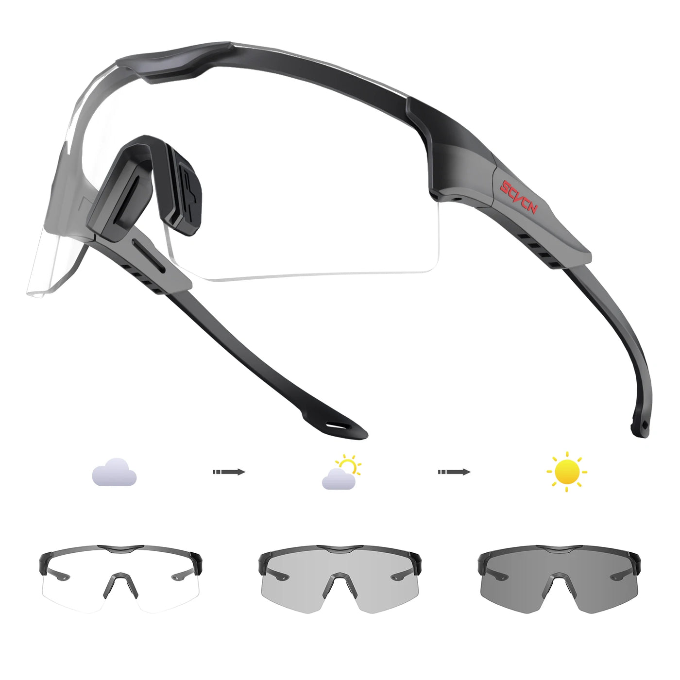 SCVCN Photochrome Sonnenbrillen Outdoor Sports