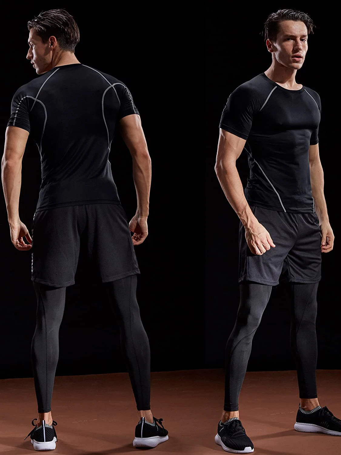 Kompressions-T-Shirt für Herren, Sommer-Sportbekleidung