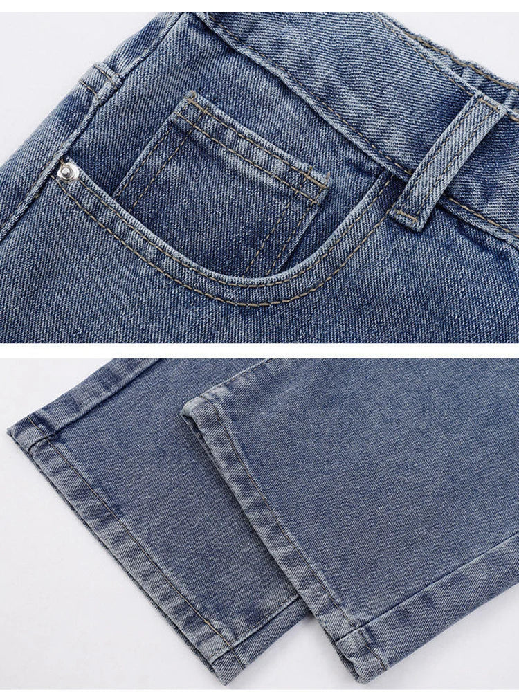 Neu Koreanische männer Casual Lange Jeans Klassische