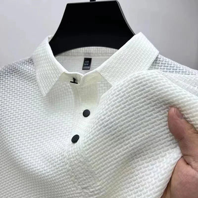 Neu Herren Business Casual Kurzarm Knochen