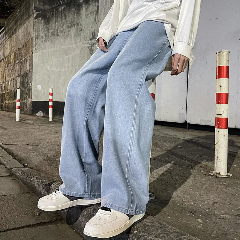 Streetwear Lose Jeans Männer Koreanischen Stil