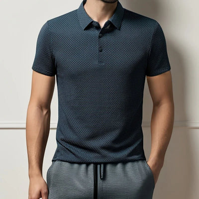 Neu Herren Business Casual Kurzarm Knochen