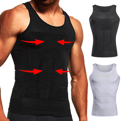 Kompressions-Body-Shaper-Tanktop für Herren,