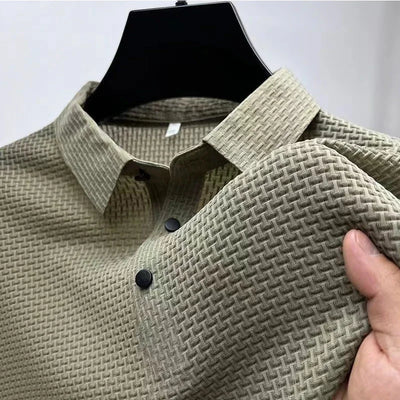 Neu Herren Business Casual Kurzarm Knochen