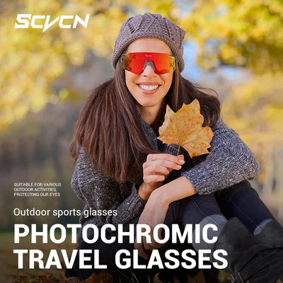 SCVCN Photochrome Sonnenbrillen Outdoor Sports