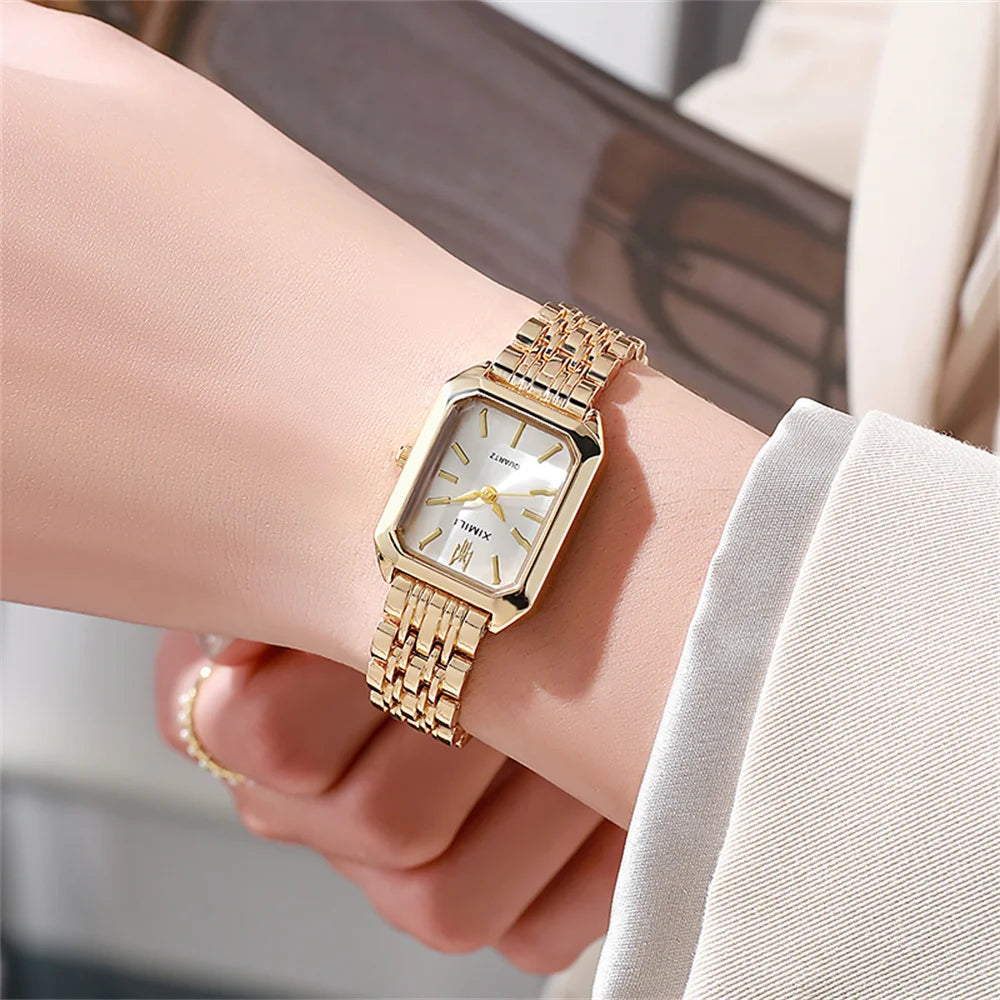 Luxus Damen Mode Quarzuhr Einfache