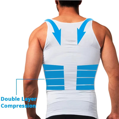 Kompressions-Body-Shaper-Tanktop für Herren,