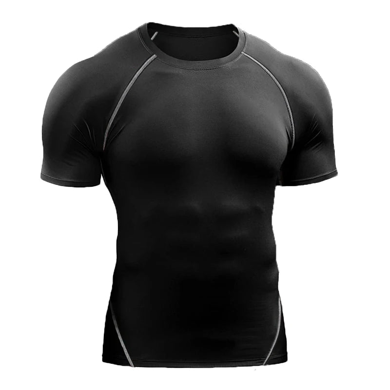Kompressions-T-Shirt für Herren, Sommer-Sportbekleidung
